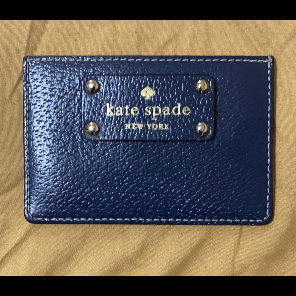 Navy Blue/ Cream Kate Spade Wallet